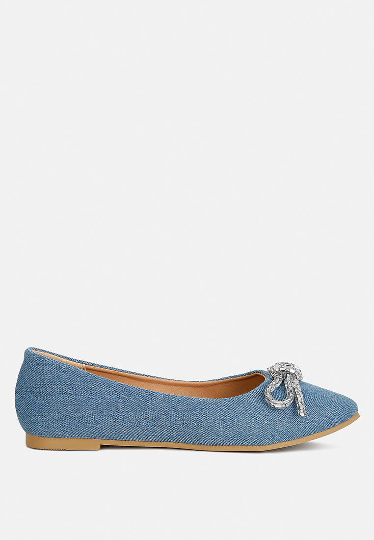 

балетки ellerby с бантом и декором London Rag, цвет Light Blue