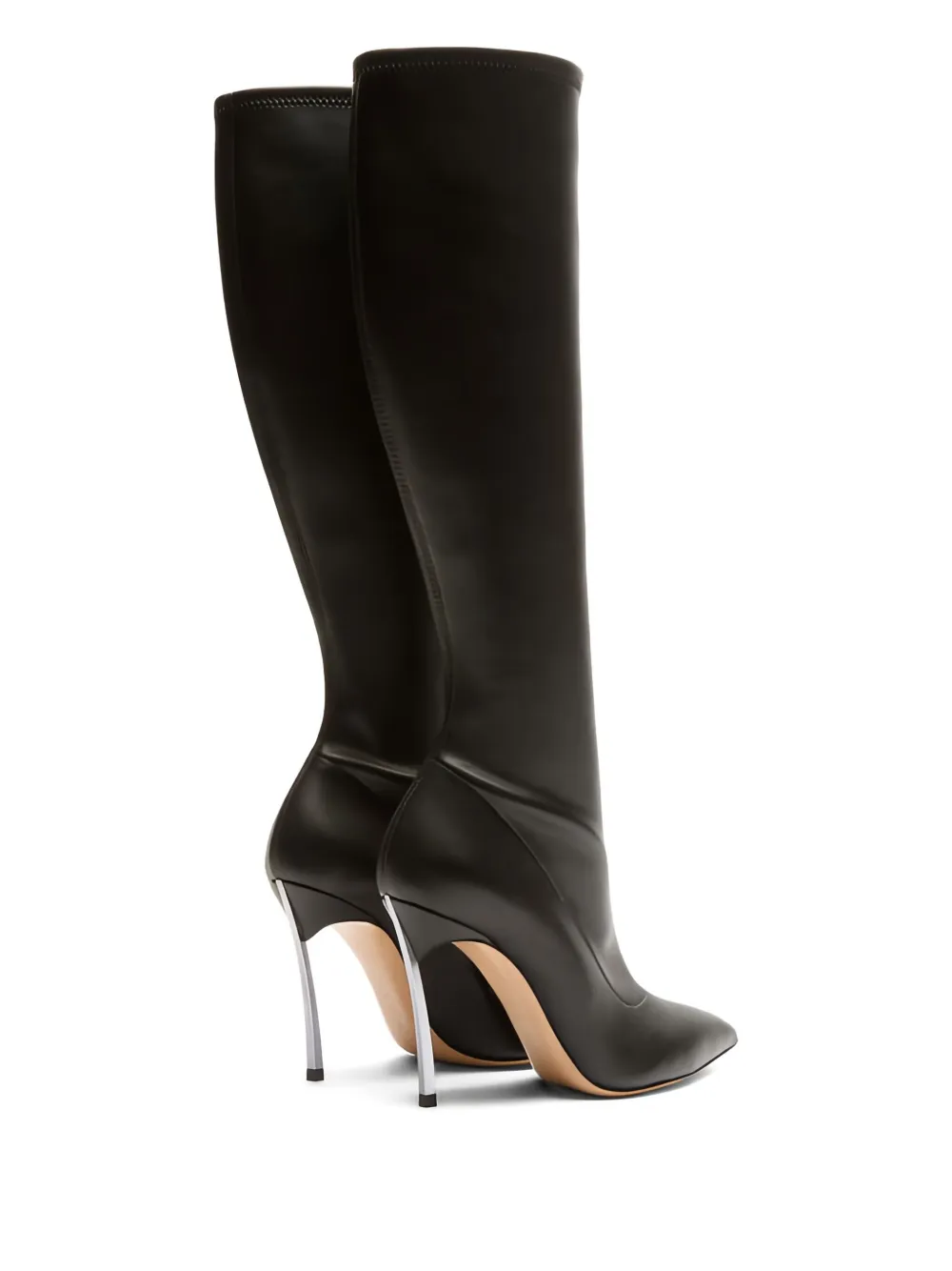 Ботфорты Blade to the Knee на каблуке 100 мм Casadei, черный — фото 4