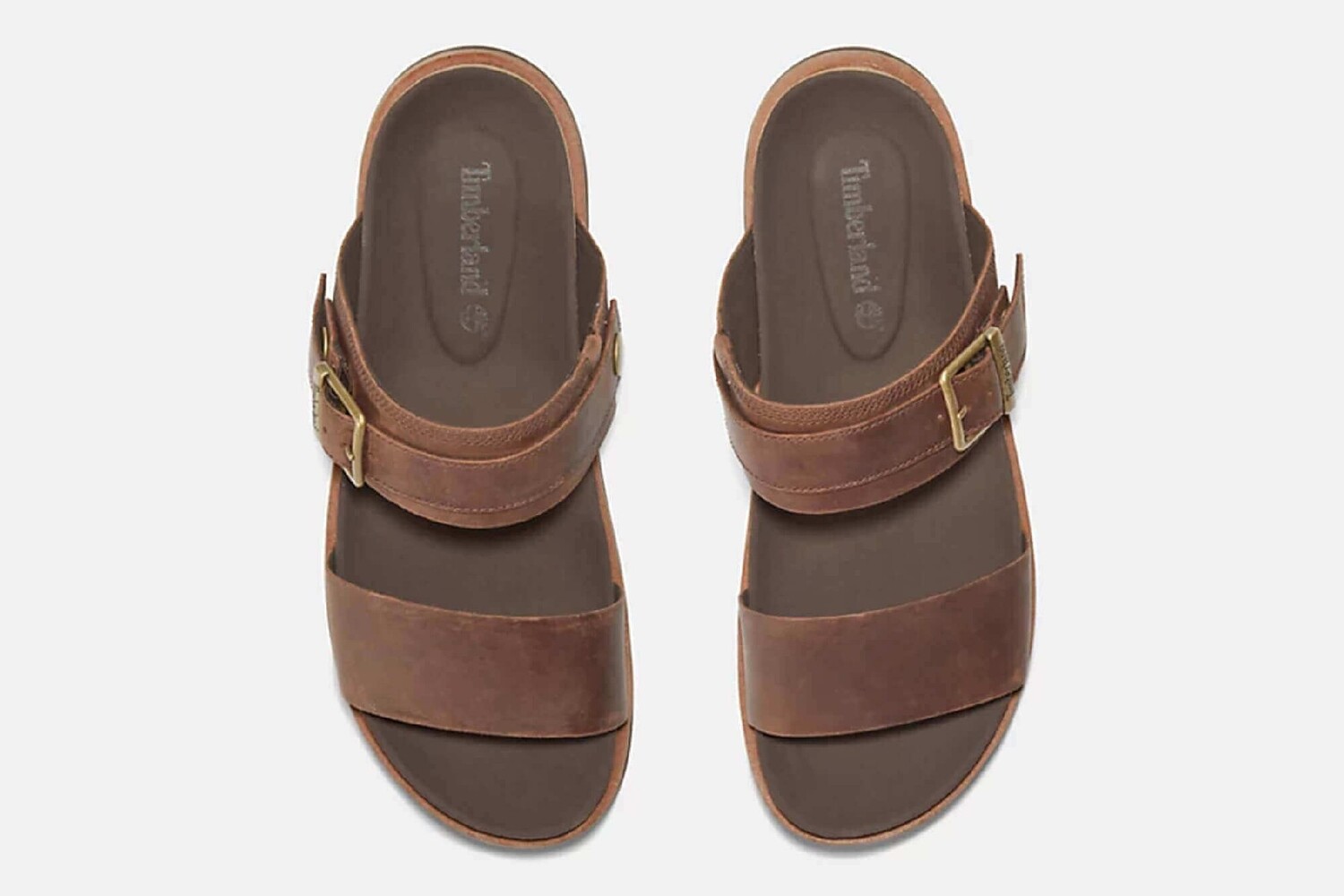 Босоножки Amalfi Vibes с 2 ремешками Timberland, коричневый — фото 3