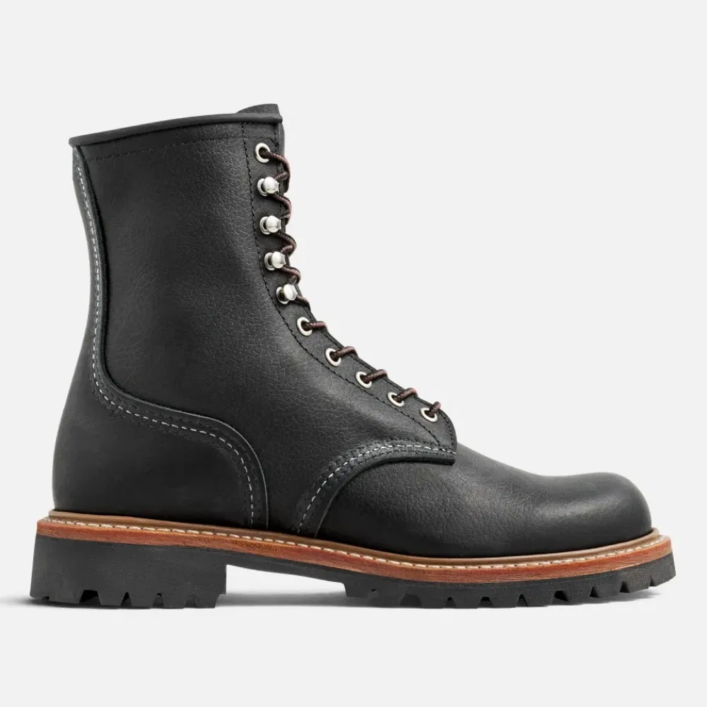 Мужские ботинки Logger 4501 из чёрной масляной кожи от Red Wing Shoes — фото 4