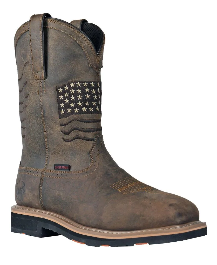Мужские рабочие ботинки Rushmore с композитным носком Hoss Boot Company, коричневый