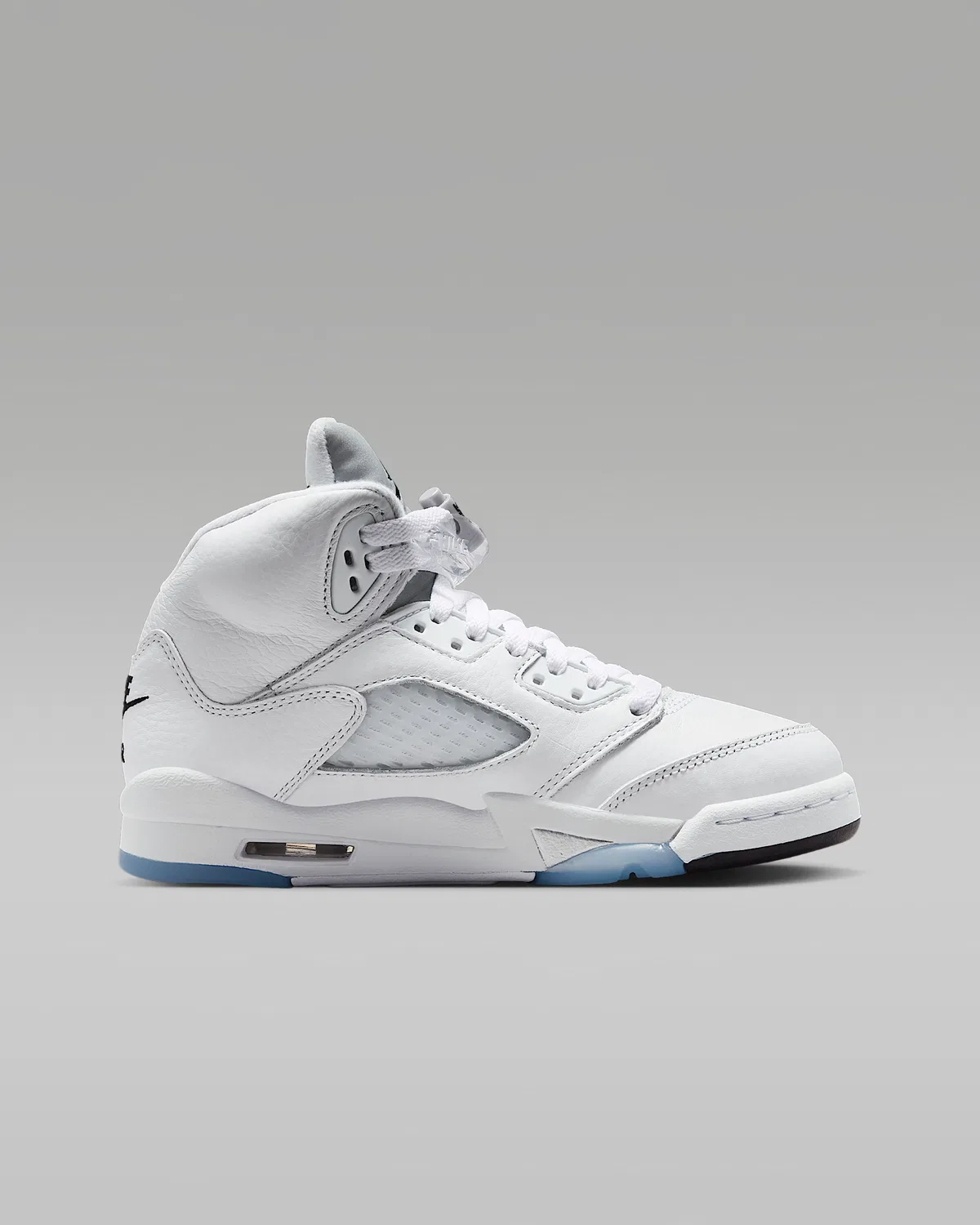 Кроссовки Air Jordan 5 Retro OG "White Metallic" для старших детей, White/Metallic Silver/Black — фото 3