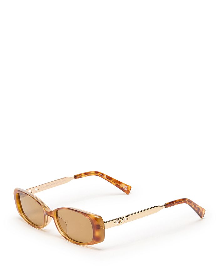 

Солнцезащитные очки Lil Starlight Rectangle, 54 мм Le Specs, коричневый