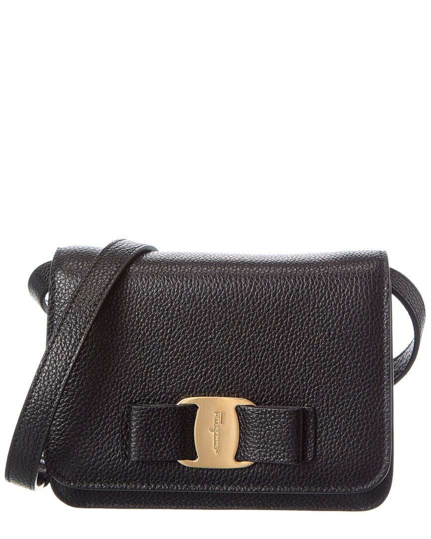 

Кожаная сумка через плечо Ferragamo Salvatore Ferragamo, черный