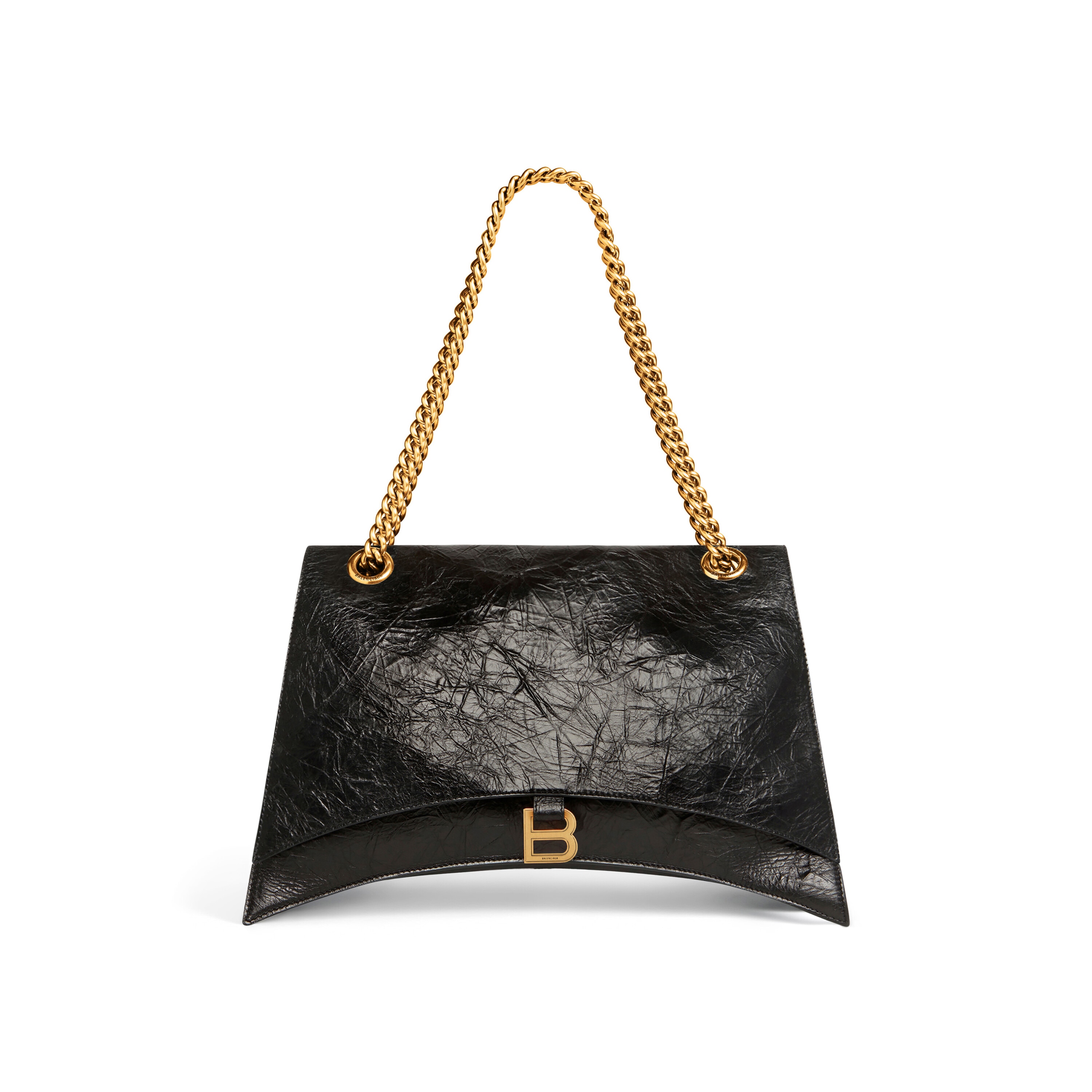 

Сумка для раздавливания большой цепи BALENCIAGA, черный
