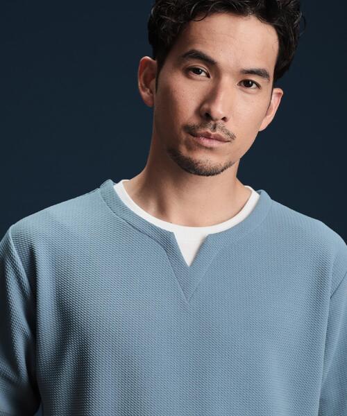 

THE SHOP TK Мини-футболка с пышным воротником, короткими рукавами, THE SHOP TK, синий