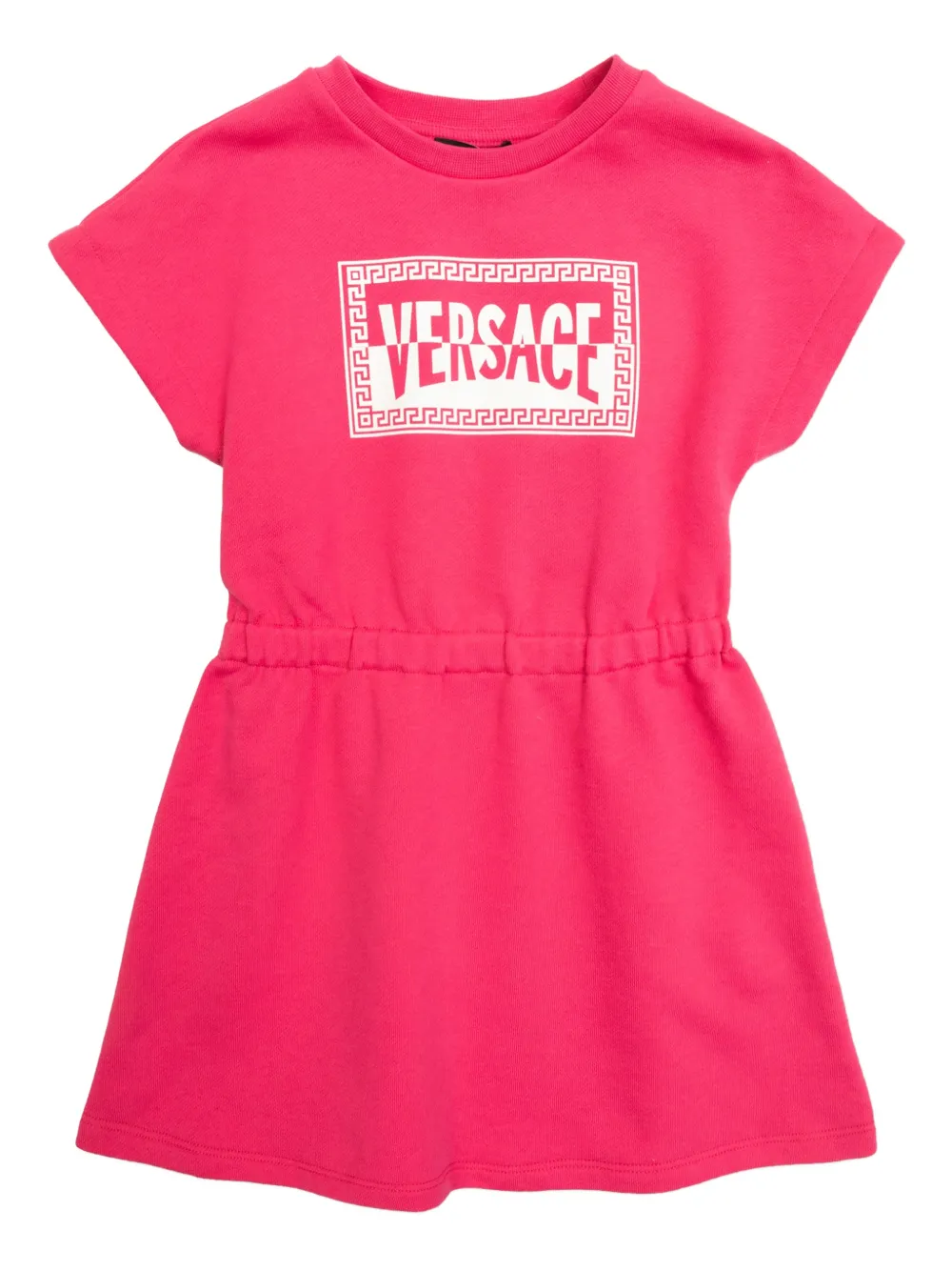 

Платье с логотипом Versace Kids, розовый