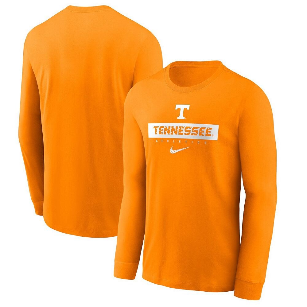 

Мужская футболка с длинным рукавом Nike Tennessee Orange Tennessee Volunteers 2024 Sideline Legend Performance, цвет Ten Orange