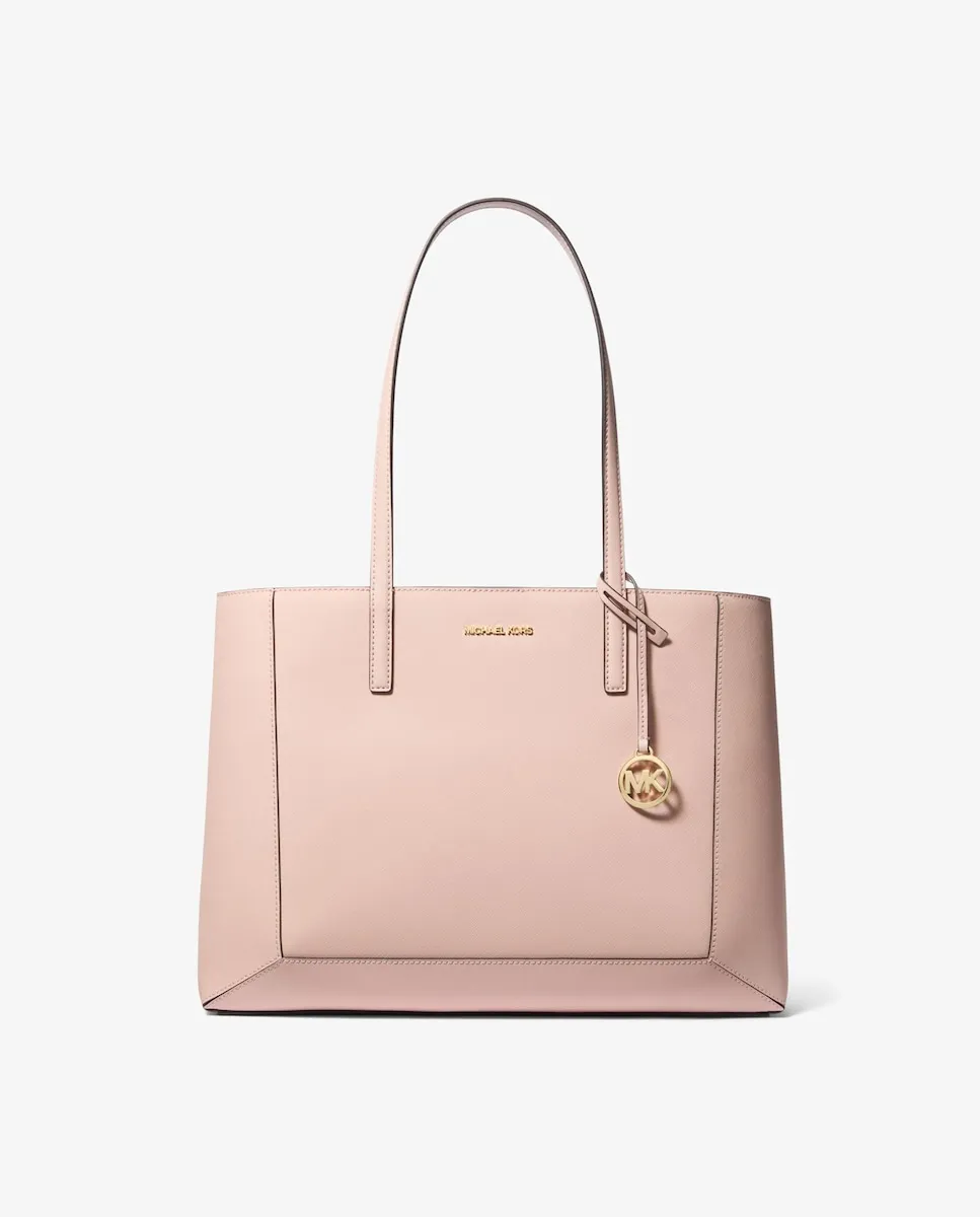 

Сумка-тоут Sallie из кожи сафьяно Michael Michael Kors, пастельно-розовый
