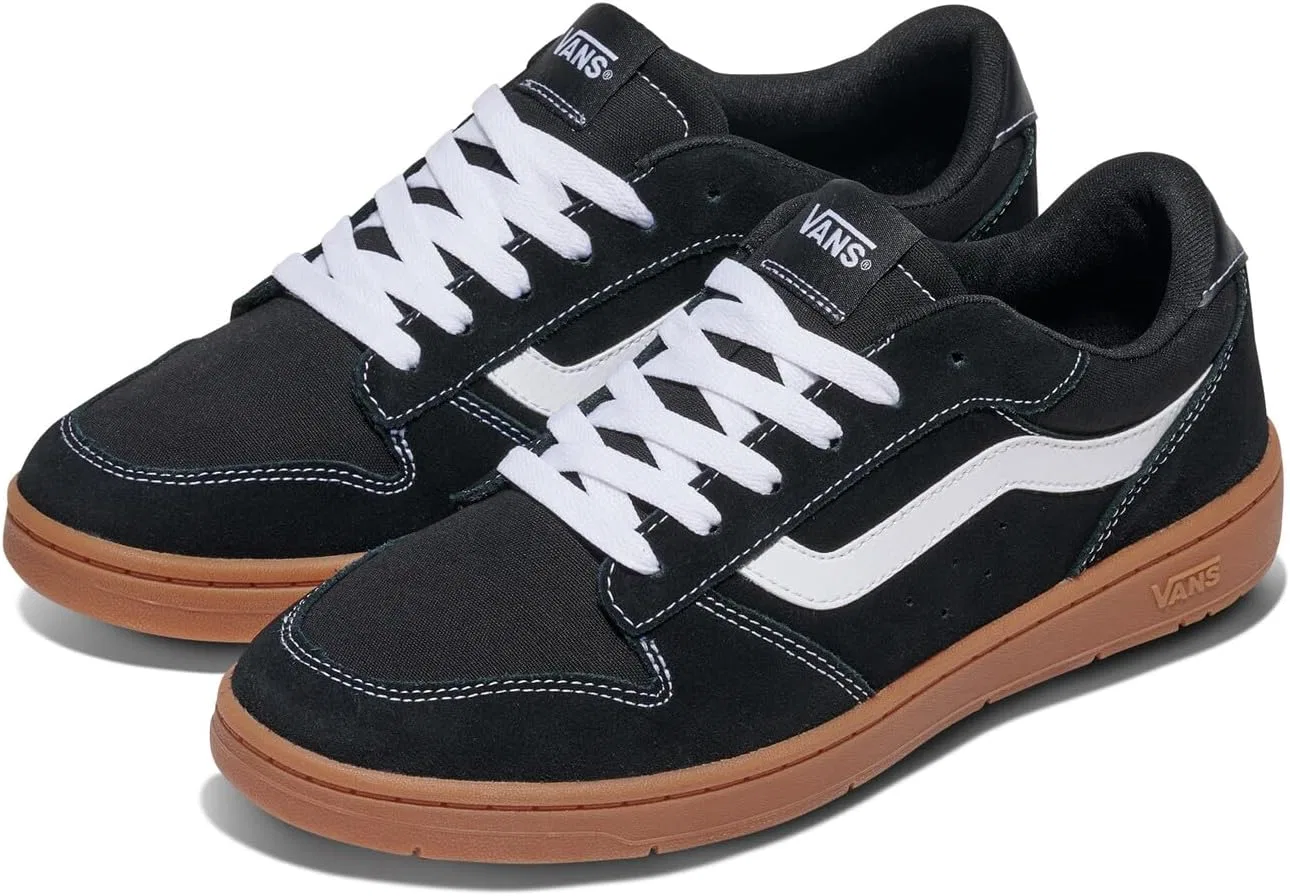 Кроссовки мужские Vans, цвет Suede/Canvas Black/Gum — фото 2