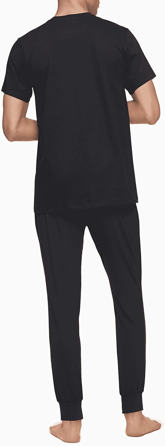 Комплект из 3 мужских классических хлопковых маек Calvin Klein, 3 Classic Black Crewneck — фото 2