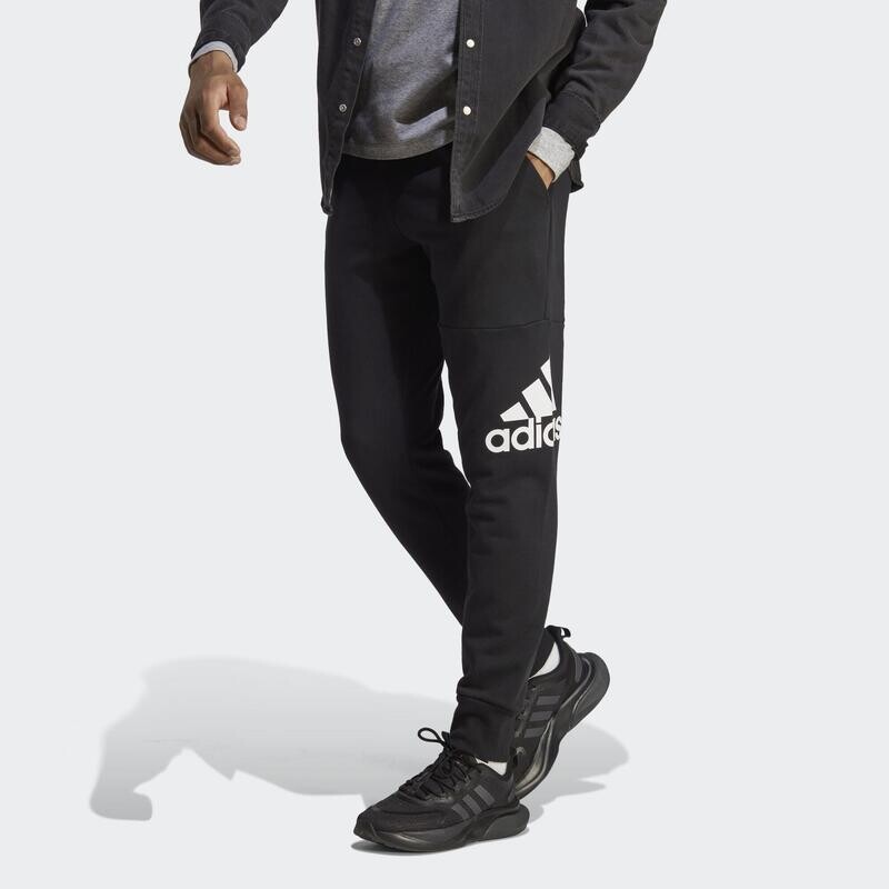 

Брюки с зауженными манжетами и логотипом Essentials из френч-терри ADIDAS, цвет schwarz