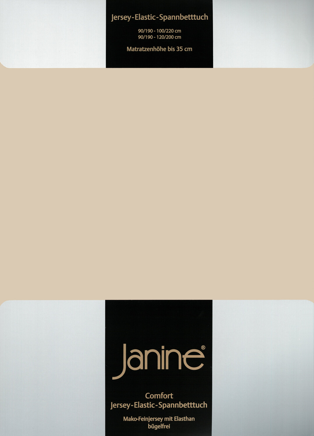 

Простыня Janine Elastic Jersey, песочный, Бежевый, Простыня Janine Elastic Jersey, песочный