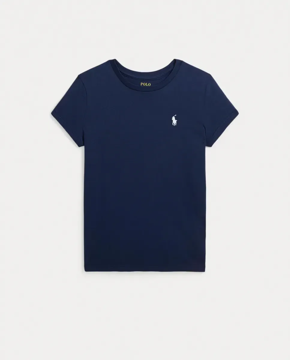 Детская футболка из хлопкового трикотажа Polo Ralph Lauren, темно-синий — фото 4