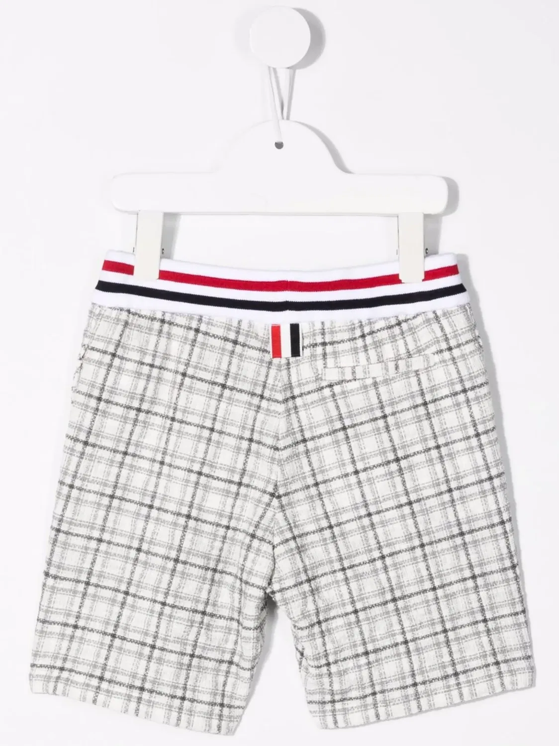 Шорты в клетку Thom Browne Kids — фото 2