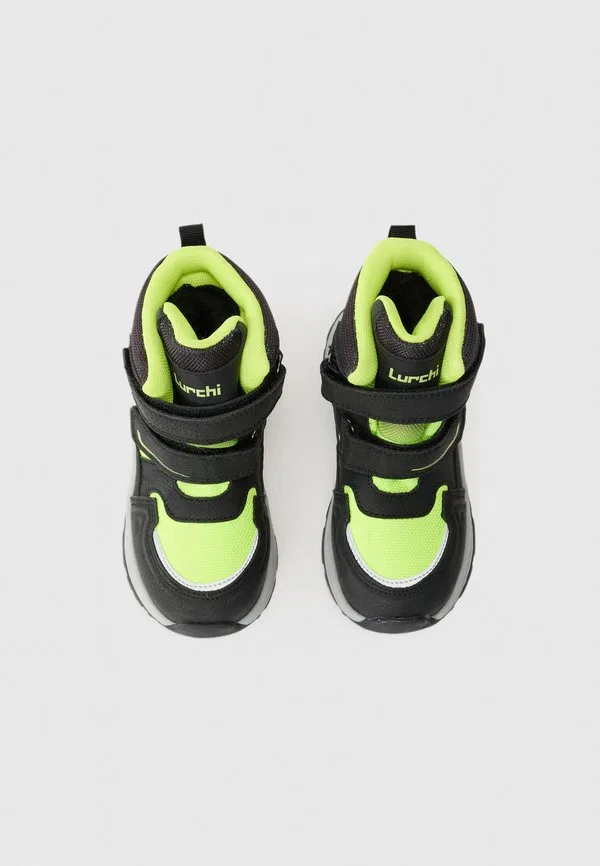 Высокие кроссовки aaron tex Lurchi, Black/Lime — фото 4