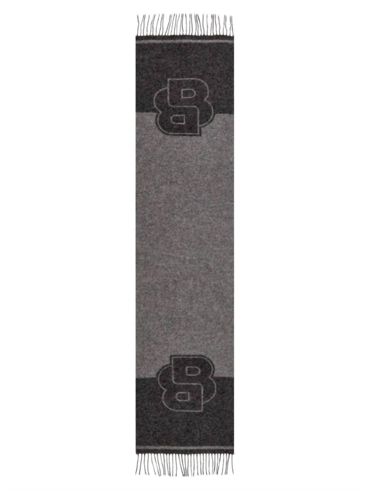 

Мужской шарф Rikard в средне-сером цвете Hugo Boss, цвет medium grey