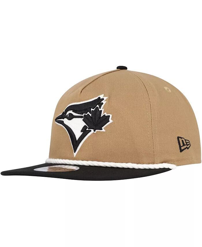 

Мужская шляпа цвета хаки/черный Toronto Blue Jays Golfer Snapback New Era, коричневый