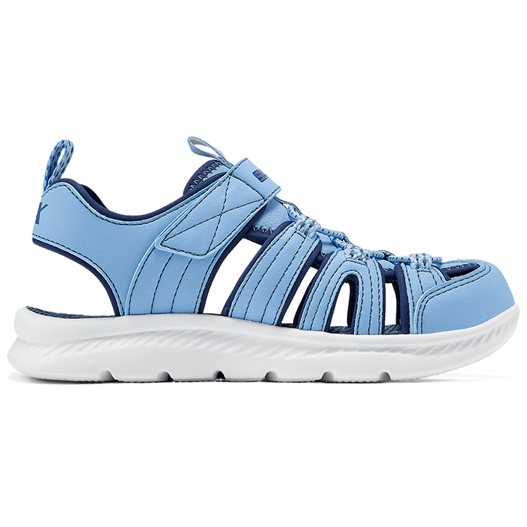 Skechers Kids Детские сандалии с низким верхом, нескользящие, износостойкие, дышащие, быстросохнущие, светло-голубые, для подростков — фото 2