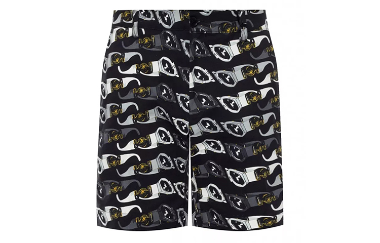 

Повседневные шорты мужские черные VERSACE