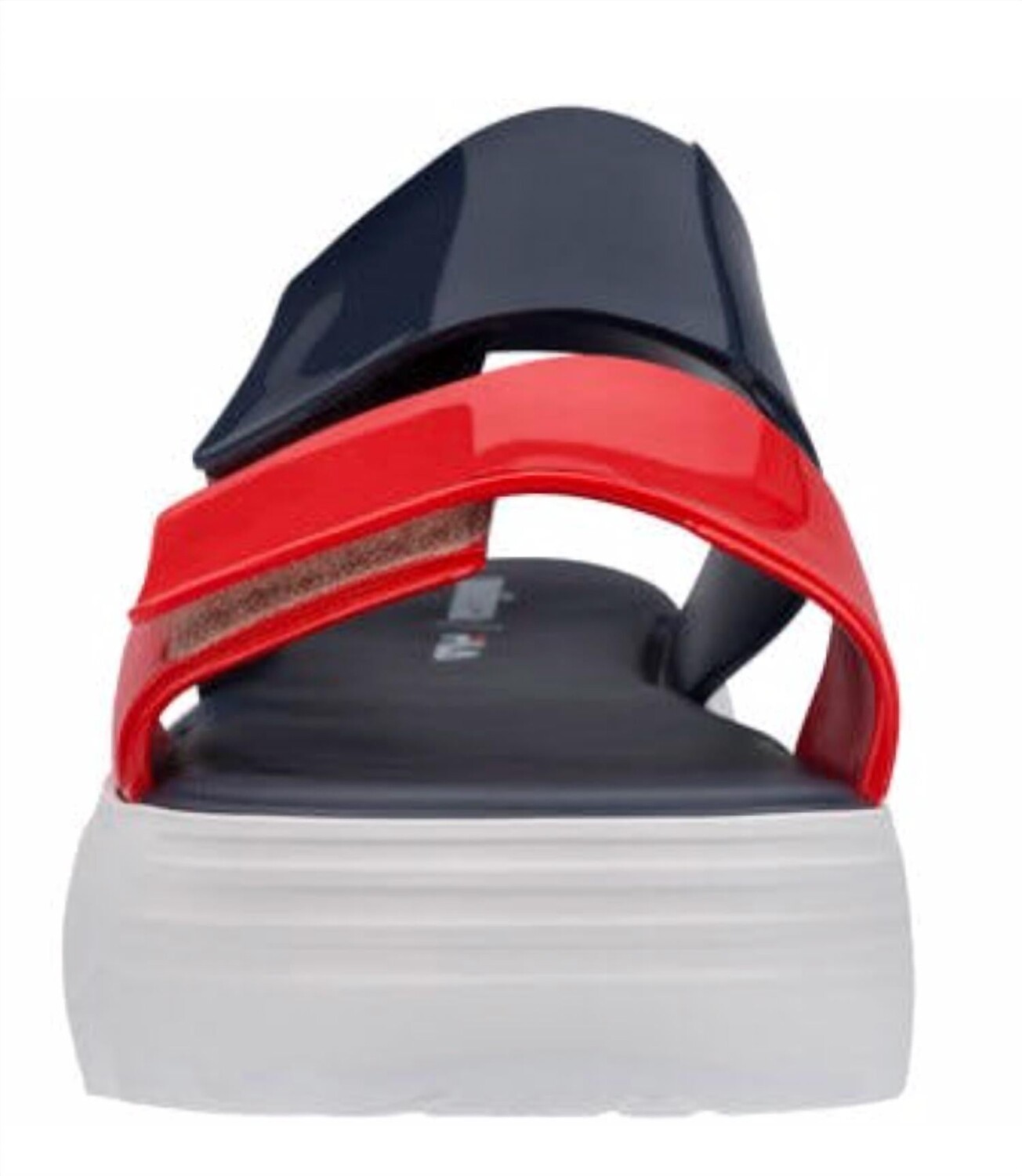 Женские сандалии Fila морского, красного и белого цвета melissa