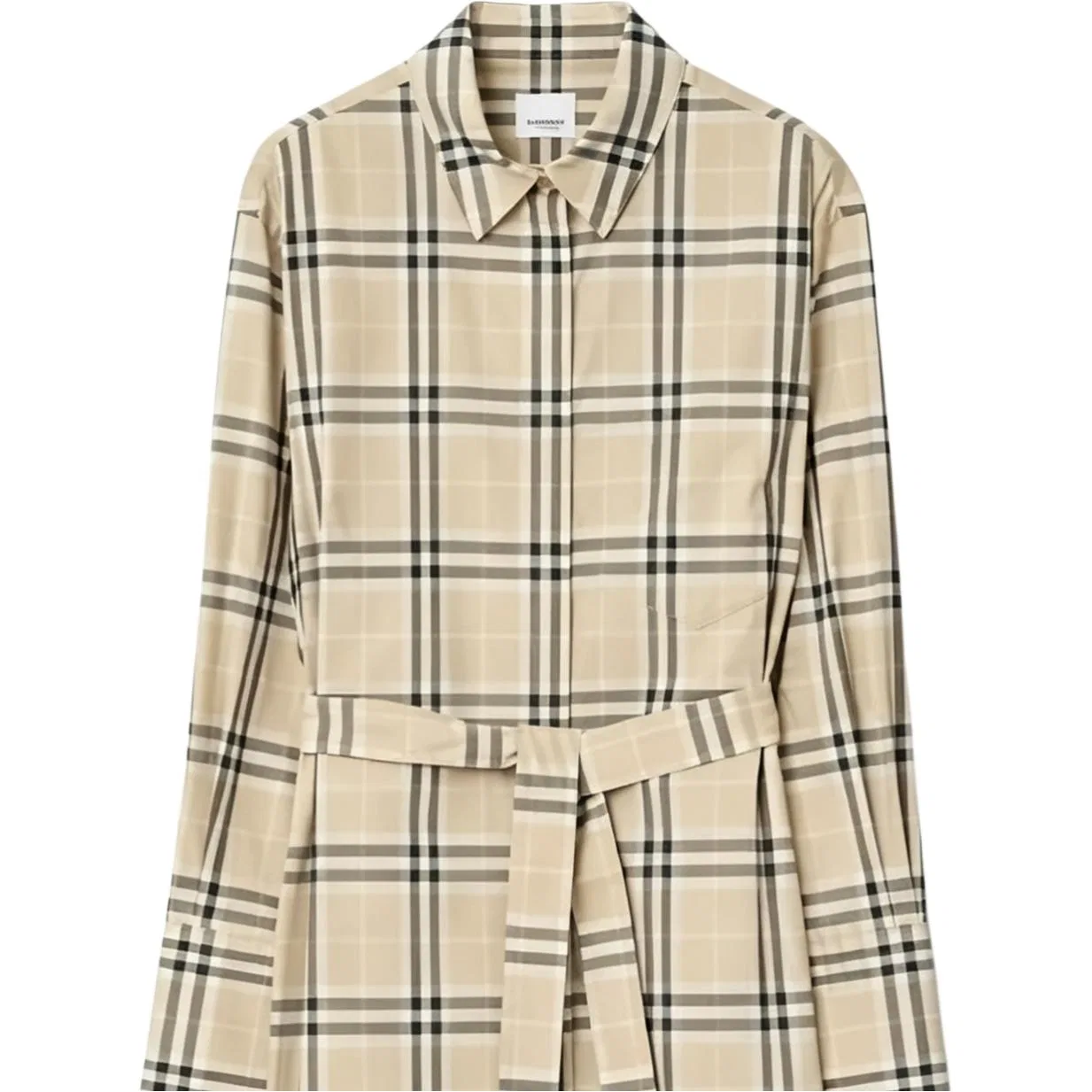 Платье Burberry с длинным рукавом, женское, мультиколор — фото 3
