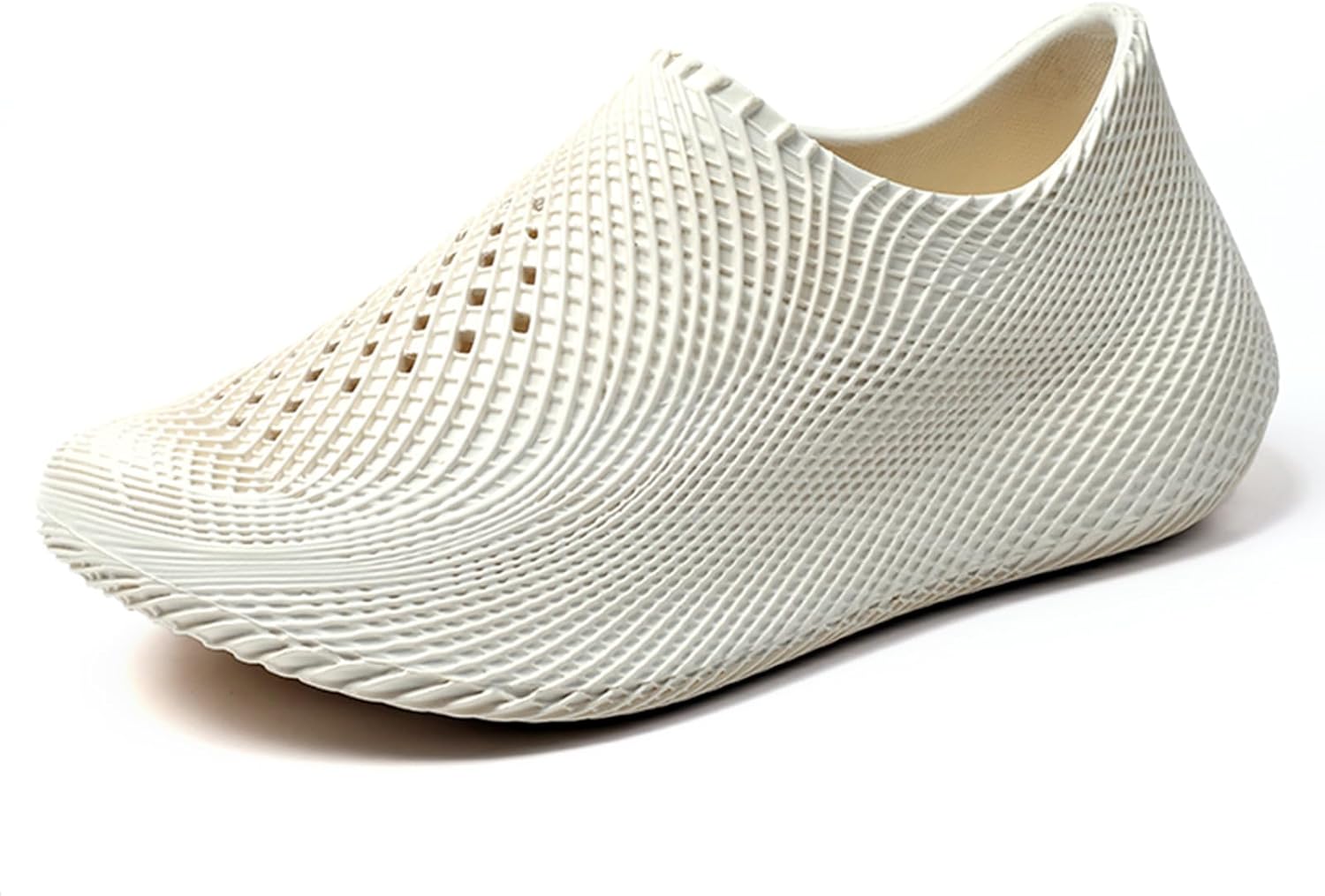 

Мужские и женские слипоны с сотами - Легкие и прочные кроссовки в стиле Foam Runner из EVA, дышащая сетка для вентиляции, повседневная ходьба Inkuil, белый