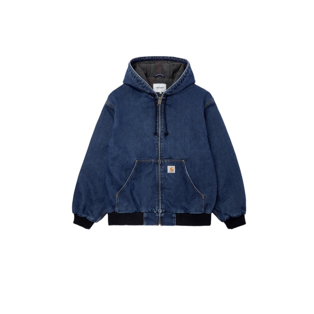 

Carhartt Wip Мужская куртка с капюшоном, синяя, рабочая одежда средней степени защиты