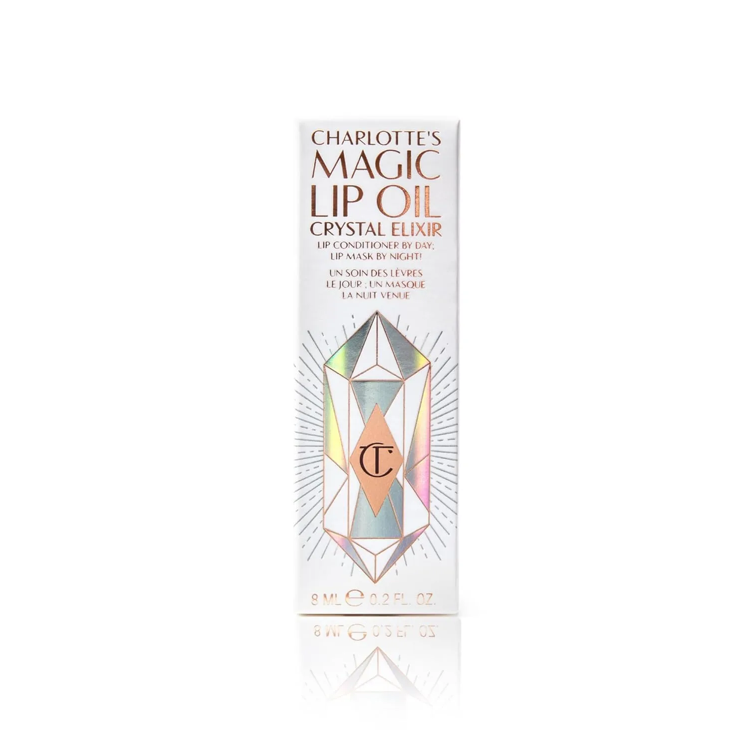 Charlotte Tilbury Magic Lip Oil - увлажняющее масло для губ с кристаллами, гиалуроновой кислотой и растительными экстрактами, также работает как ночная маска, Clear — фото 2