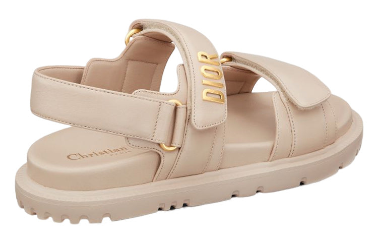 Сандалии (WMNS) DIORact Sandal Powder Beige Lambskin KCQ547LAB_S51U — фото 3