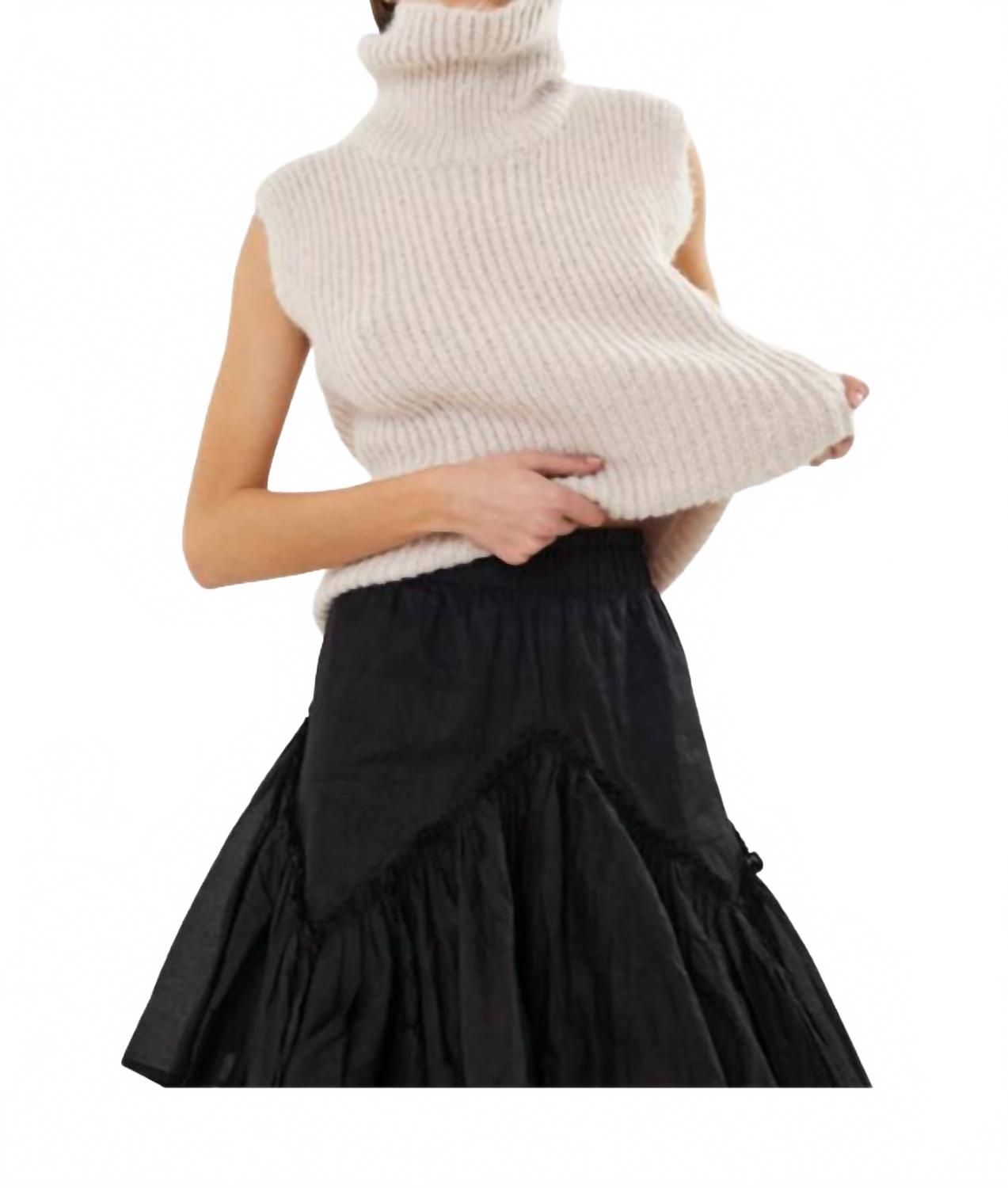 

Воронкообразный жилет в бежевом цвете Rabens Saloner