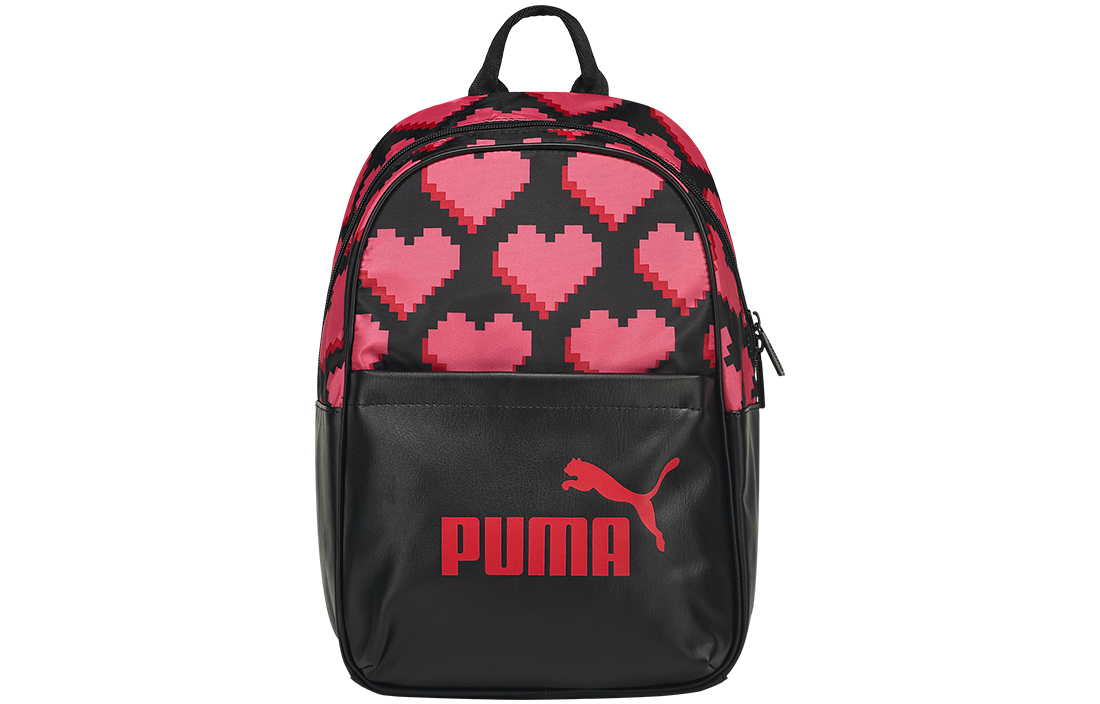

PUMA Женский рюкзак из искусственной кожи черно-розовый, Black Pink
