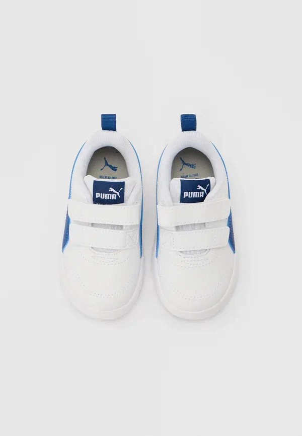 Кроссовки для тренировок Courtflex v3 Puma, белый/королевский синий — фото 4