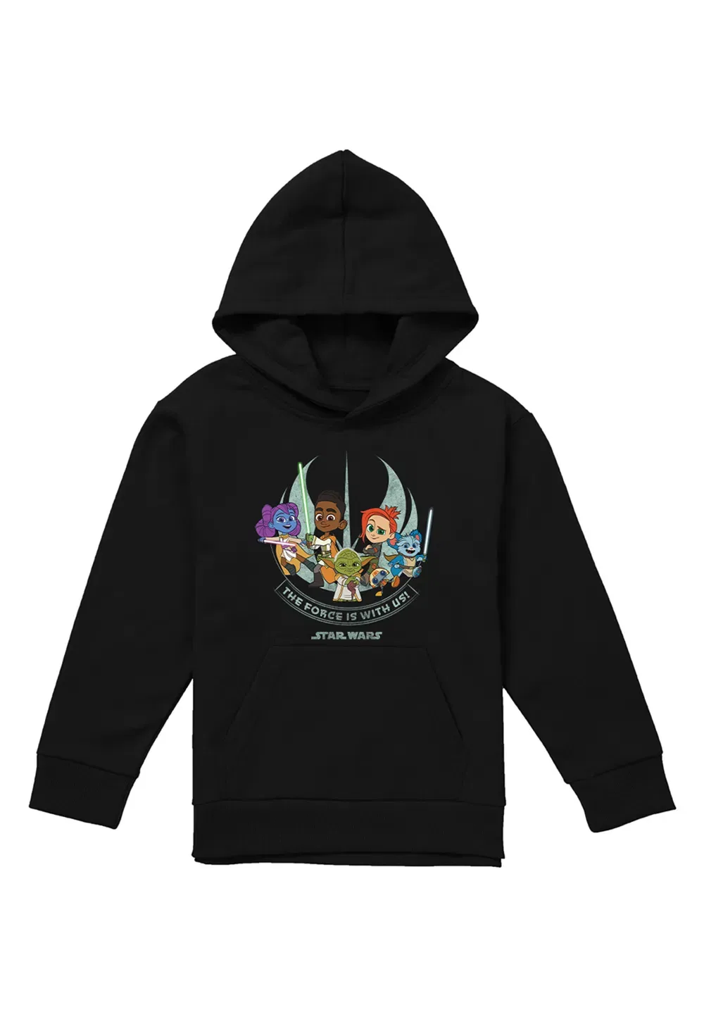 Детская худи Star Wars Young Jedi, черная, Disney, черный — фото 4