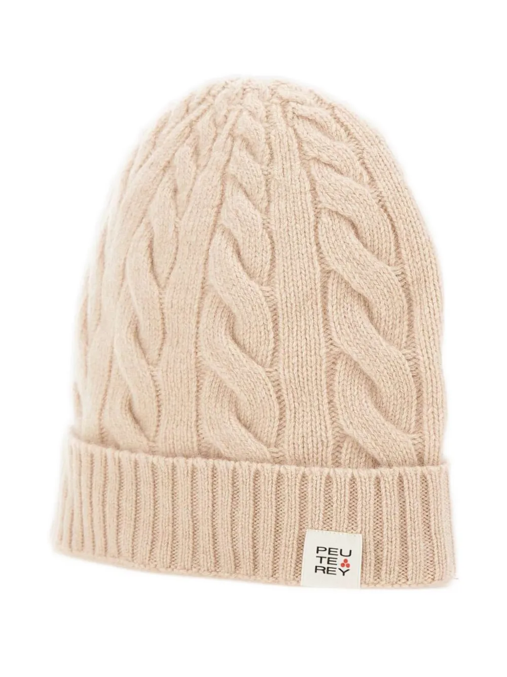 

Шапка бини Annecy фактурной вязки Peuterey, бежевый