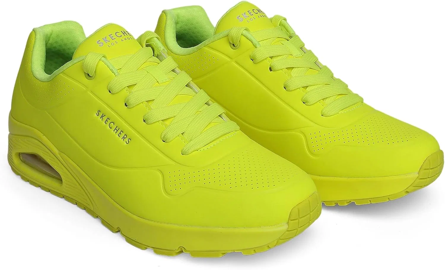 Мужские кроссовки Skechers UNO Stand On Air, Lime Durabuck Lime Trim — фото 3