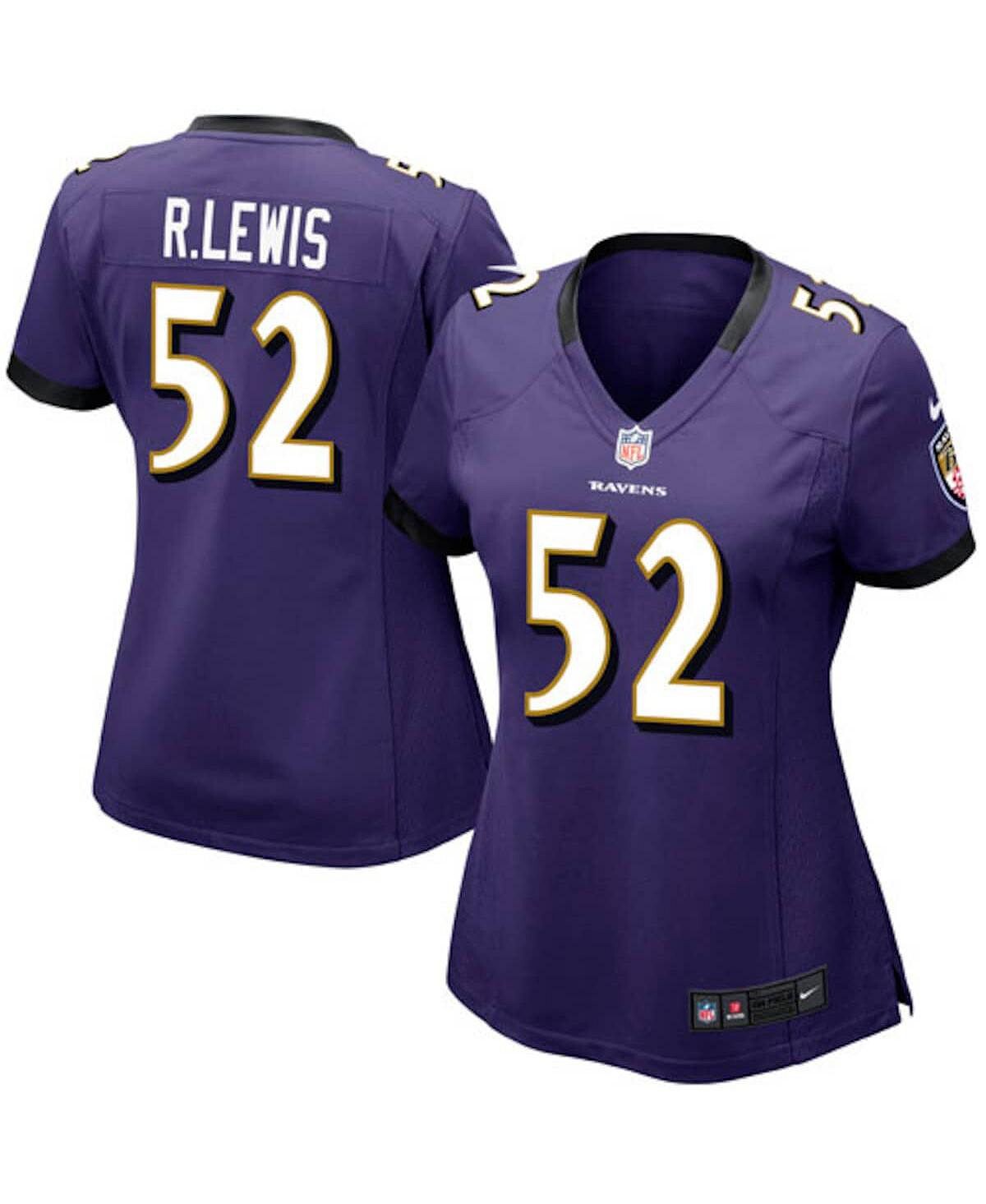 

Женская фиолетовая игровая майка Baltimore Ravens Ray Lewis Nike