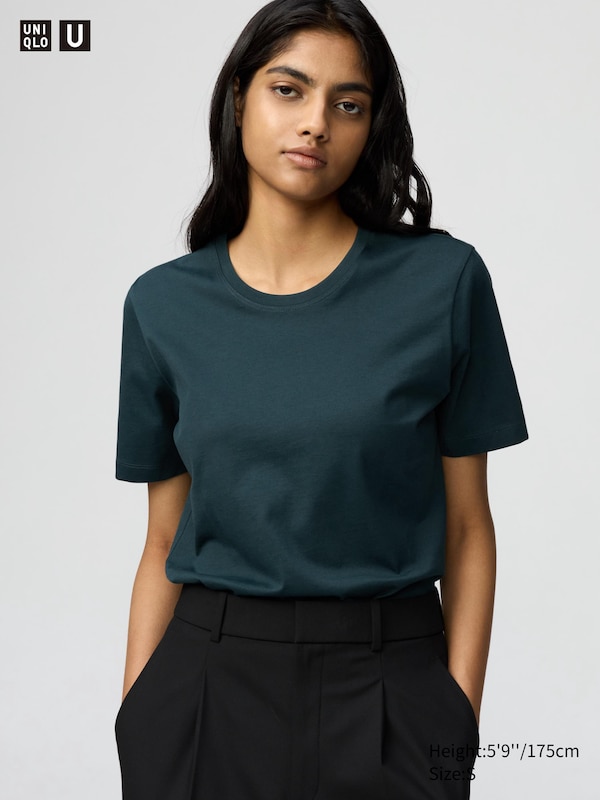 

Футболка из 100% хлопка supima Uniqlo, зеленый