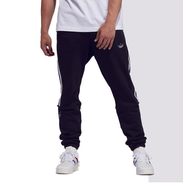 Спортивные штаны Adidas Originals Outline Trefoil Joggers 'Black', черный — фото 3