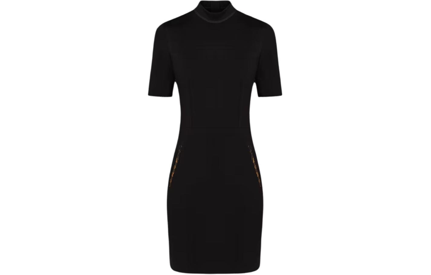 

Платье с короткими рукавами женское черное Louis Vuitton