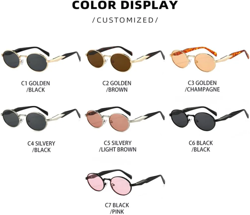 

Ретро-модные круглые солнцезащитные очки для женщин и мужчин, классические очки с защитой от УФ-излучения UV400 для активного отдыха на природе VFDHN, Black Black