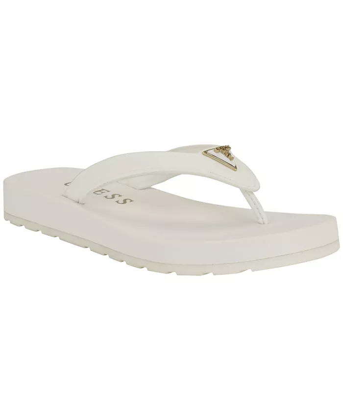 Кроксы Candry Triangle Logo Eva Thong Flip Flops GUESS, белый