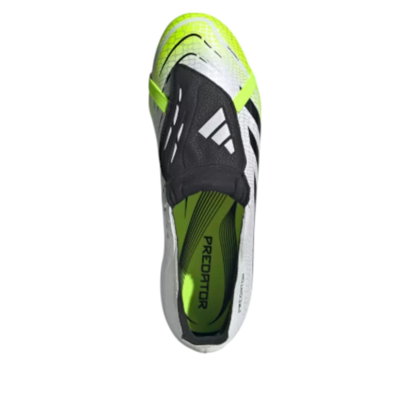 Футболка Adidas Predator League Fold Over Tongue FG 'Cloud White Black Lucid Lemon' — фото 4
