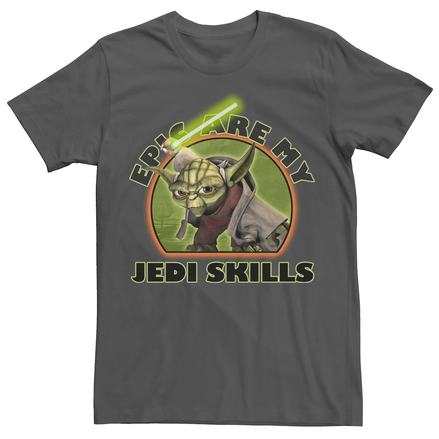 

Мужская футболка: The Clone Wars Yoda Epic Are My Jedi Skills Star Wars