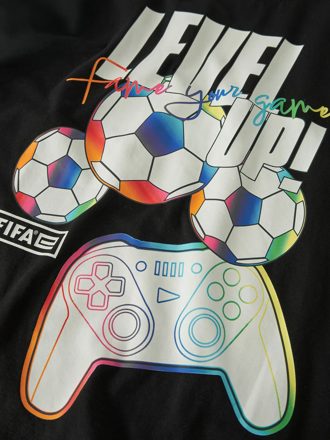 Футболка Name It NKMJUMP FIFAE черного цвета — фото 3