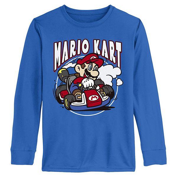

Футболка с длинным рукавом Nintendo Mario Kart Racing для мальчиков 6-20 Licensed Character