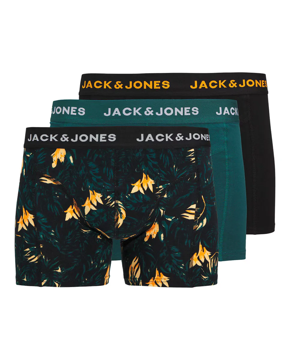 

Упаковка из трех трусов-боксеров для мальчиков Jack & Jones, черный