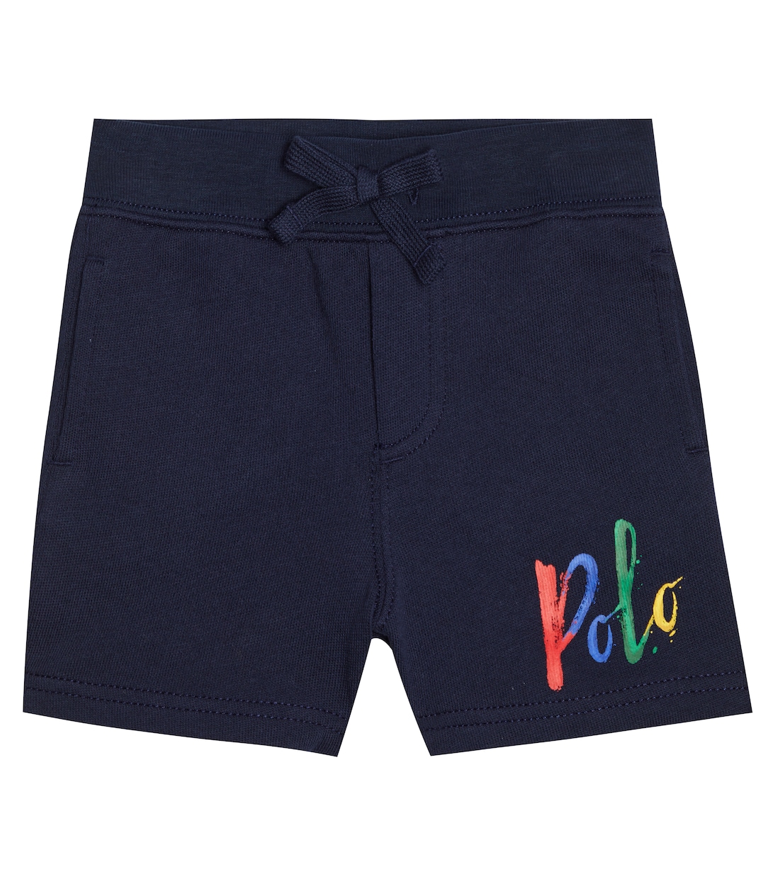 

Детские хлопковые шорты с логотипом Polo Ralph Lauren Kids, Cruise Navy