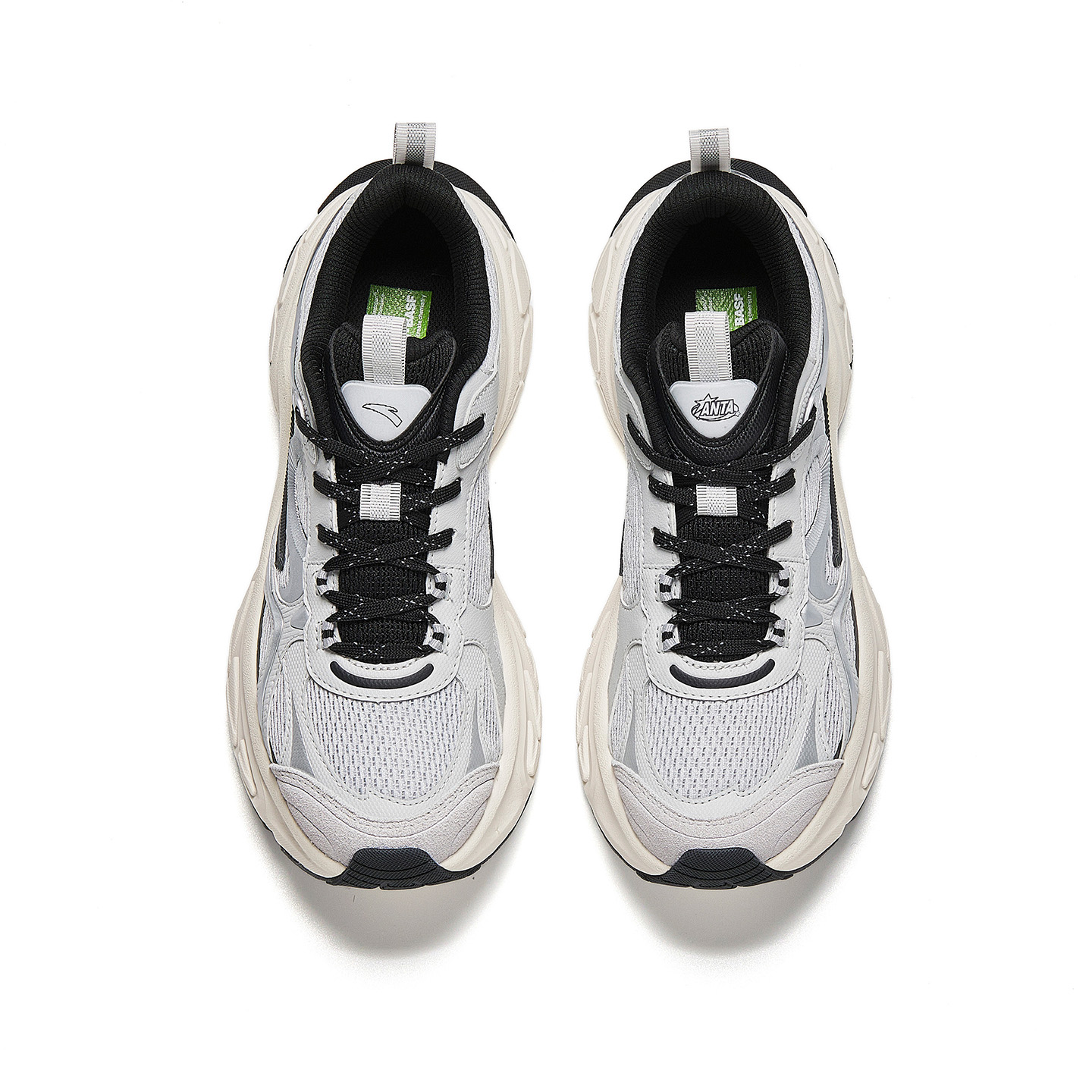 ANTA Star Moon 5 повседневные кроссовки мужские Microchip Gray/Silver/Basic Black — фото 4