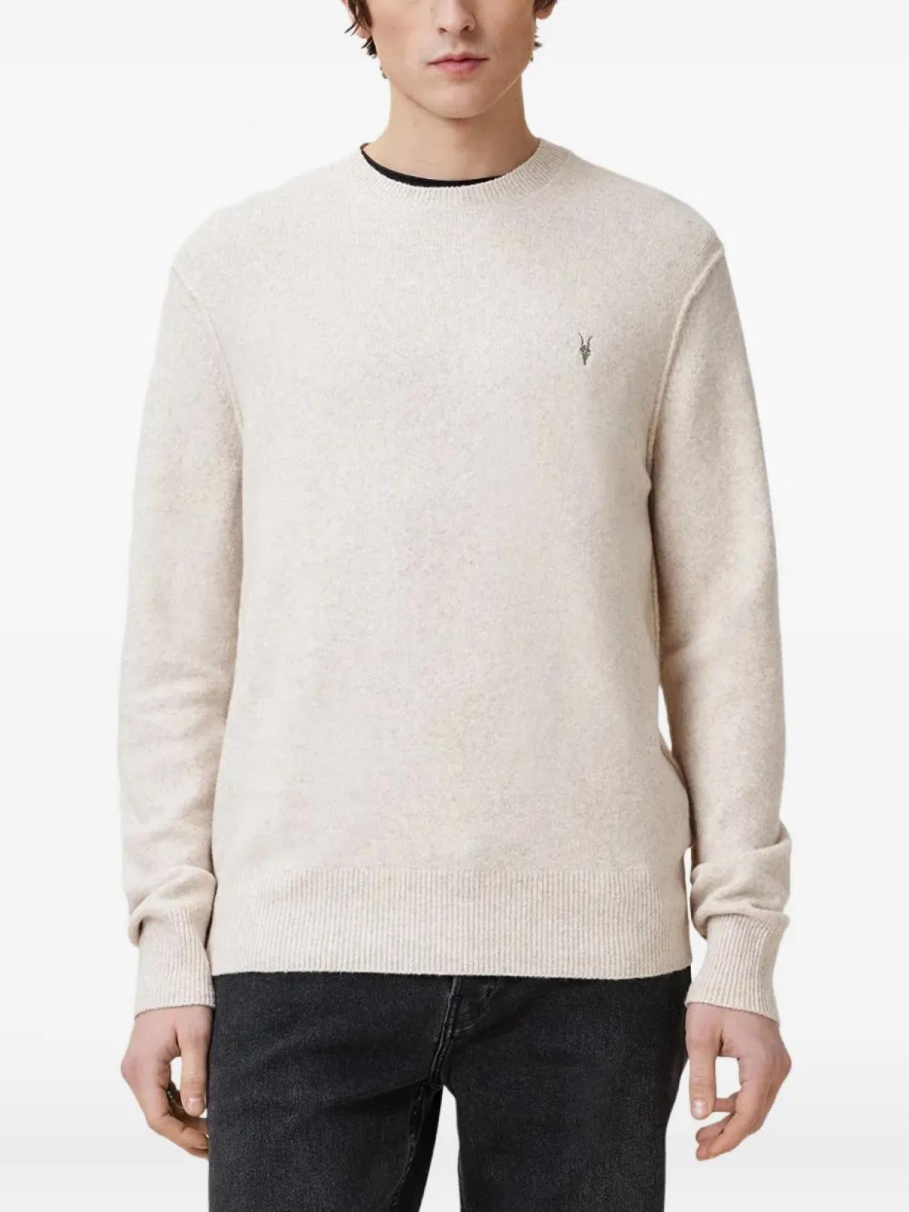 

AllSaints джемпер с вышитым логотипом, нейтральный
